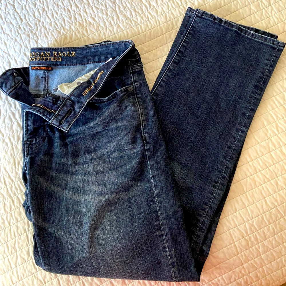 American Eagle men’s original straight, 360 extreme flex jeans, size 32x32